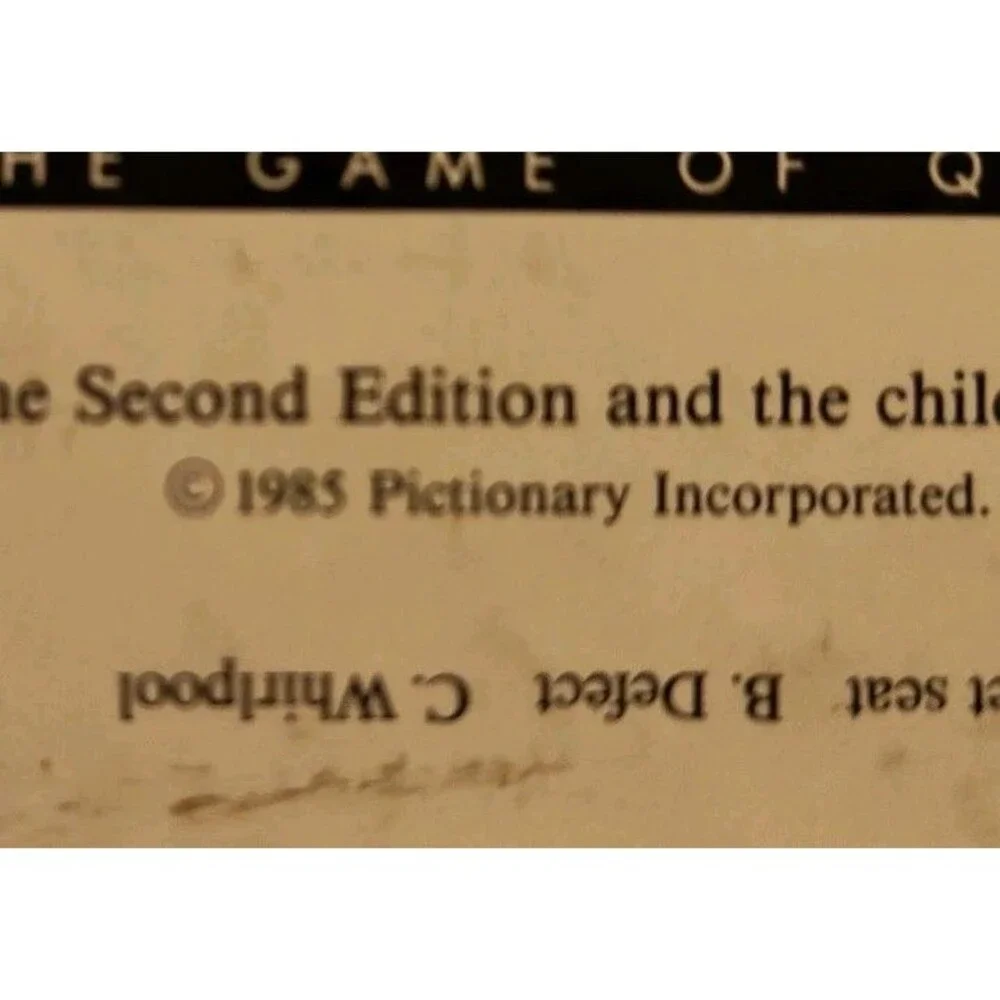 Pictionary vintage game